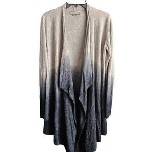 Barefoot Dreams S/M Tan Ombre Calypso Draped Wrap Cardigan Bamboo Chic Lite